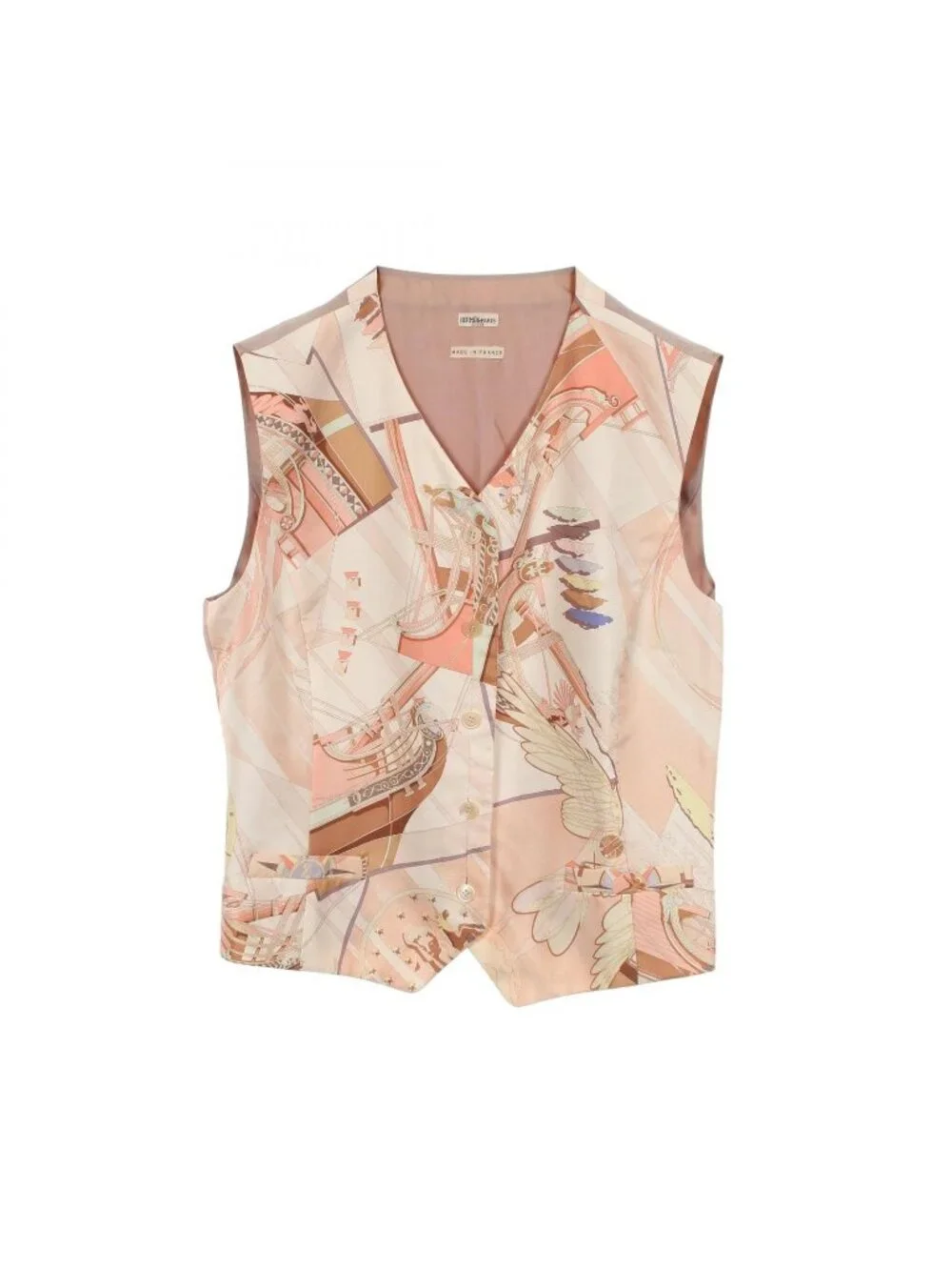 Hermes Vest Face Au Large Silk